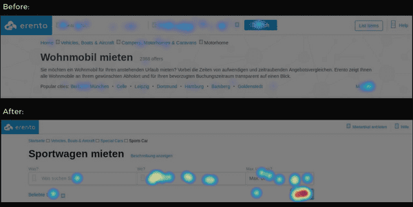 Heatmaps comparison, old (top) vs. new (bottom)